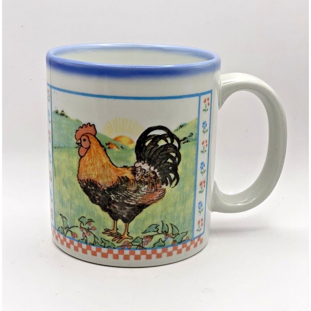 Vintage Otagiri Rooster Fraser Collection Coffee Mug Cup Used